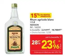 METRO Rhum agricole blanc offre