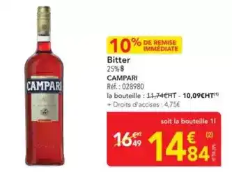 METRO Campari - bitter offre