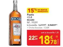 METRO Ricard - pastis offre