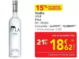 METRO Vodka offre