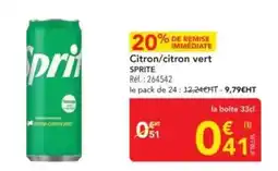 METRO Sprite - citron/citron vert offre