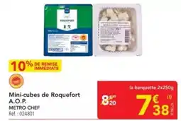 METRO Metro - mini-cubes de roquefort a.o.p offre