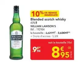 METRO William lawson's - blended scotch whisky offre