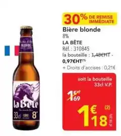 METRO Bière blonde offre