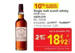 METRO Aberlour - single malt scotch whisky offre