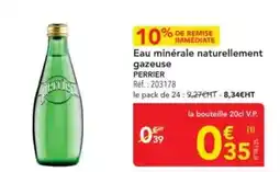 METRO Perrier - eau minérale naturellement gazeuse offre