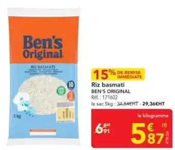 METRO Ben's original - riz basmati offre