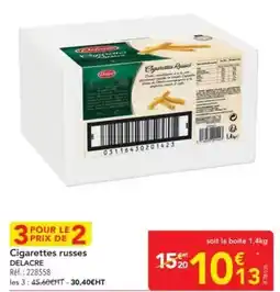METRO Delacre - cigarette russes offre