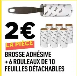 Centrakor 5five - brosse adhésive +6 rouleaux de 10 feuilles détachables offre