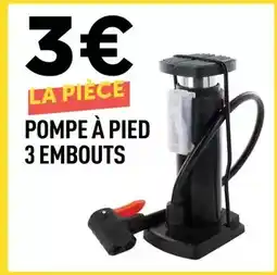 Centrakor Pompe à pied 3 embouts offre