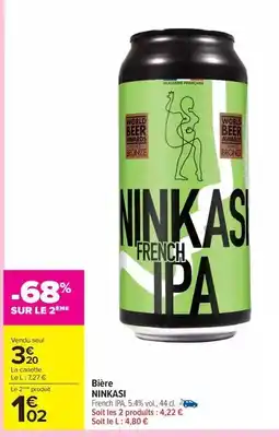 Carrefour Drive Ninkasi - bière offre