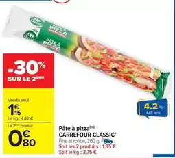 Carrefour Drive Carrefour - pâte à pizza classic' offre