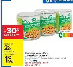 Carrefour Drive Carrefour - champignons de paris offre