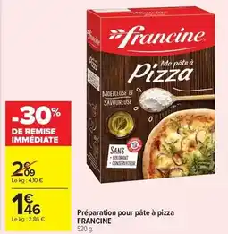 Carrefour Drive Francine - préparation pour pâte à pizza offre