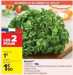 Carrefour Drive Chêne - batavia offre