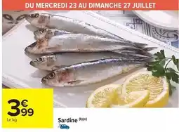 Carrefour Drive Sardine offre