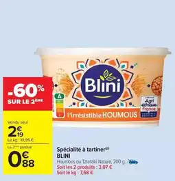 Carrefour Drive Blini - spécialité à tartiner offre