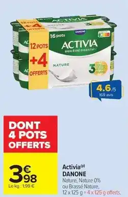 Carrefour Drive Danone - activia offre