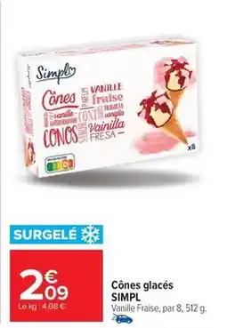 Carrefour Drive Simply - cônes glacés offre