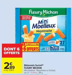 Carrefour Drive Fleury michon - bâtonnets surimi offre