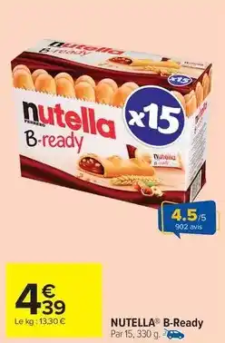 Carrefour Drive Nutella - b-ready offre