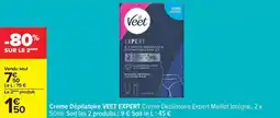 Carrefour Drive Veet - crème dépilatoire vête expert offre