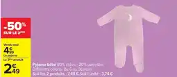 Carrefour Drive Pyjama bébé offre