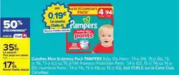 Carrefour Drive Pampers - culottes maxi economy pack offre