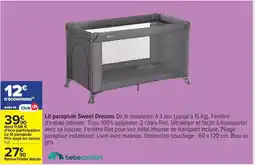Carrefour Drive Bébé confort - lit parapluie sweet dreams offre