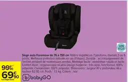 Carrefour Drive Durable - siège auto freemoov 76 a 150 cm offre