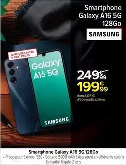 Carrefour Drive Samsung - smartphone galaxy a16 5g 128go offre