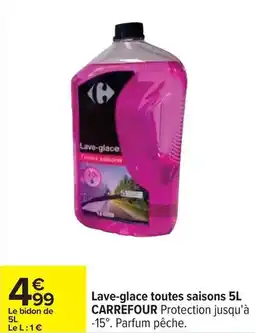Carrefour Drive Carrefour - lave-glace toutes saisons 5l offre