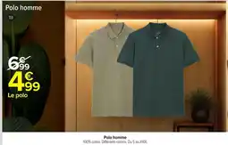 Carrefour Drive Tex - polo homme offre