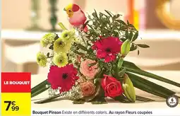 Carrefour Drive Bouquet pinson existe en différents coloris, au rayon fleurs coupées offre