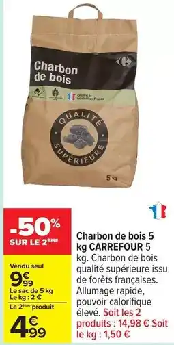 Carrefour Drive Carrefour - charbon de bois 5 offre