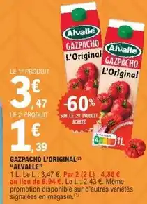 E.Leclerc Alvalle - gazpacho l'original offre