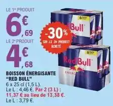 E.Leclerc Red bull - boisson énergisante offre