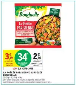 Intermarché La Poêlée Parisienne Surgelée Bonduelle offre