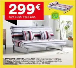 BUT Banquette menthol offre
