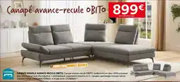 BUT Canapé d'angle avance-recule obito offre