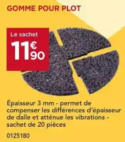 Gedimat Gomme pour plot offre