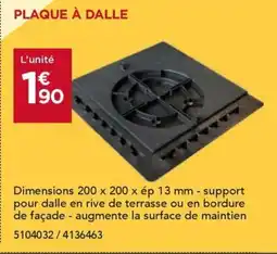 Gedimat Plaque à dalle offre