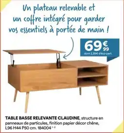 BUT Table basse relevante claudine offre