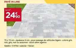 Gedimat Pavé in line offre