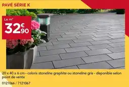 Gedimat Pavé série k offre