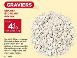 Gedimat Gravier éco blanc 6/14 mm offre