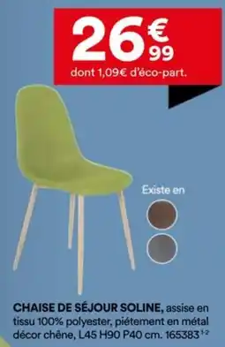 BUT Chaise de séjour soline offre