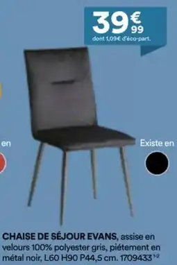 BUT Chaise de séjour evans offre