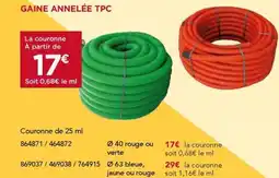 Gedimat Gaine annelée tpc offre