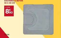 Gedimat Couvercle béton 30 x 30 cm offre